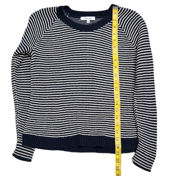 Madewell Dockline Pullover Blue/White Stripped Sweater Size XS - Picture 4 of 7